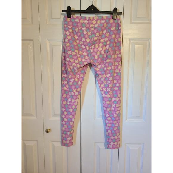 Lularoe tall and curvy purple and circle pattern leggings - Picture 3 of 8